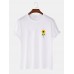 Mens Sunflower Print Round Neck Short Sleeve T  Shirt LU MINGKUN-Exclusive link