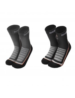 SGODDE 2Pair Men’s Wool Socks Warm Breathable Elastic Winter Outdoor Sports Hiking Socks