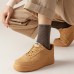 5 Pairs Men Dacron Terry Fabric Plus Velvet Thickened Solid Color Simple Sweat  absorbent Warmth Socks